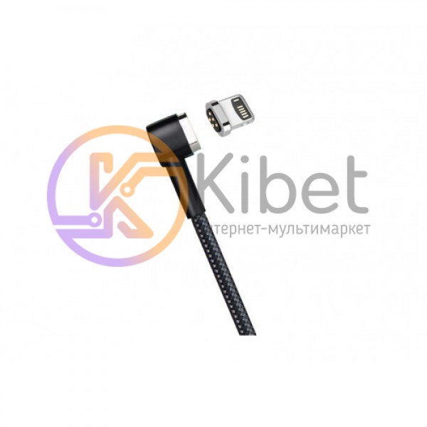 Кабель USB - Lightning, Hoco L shape magnetic adsorption, 1 m , U20, Black