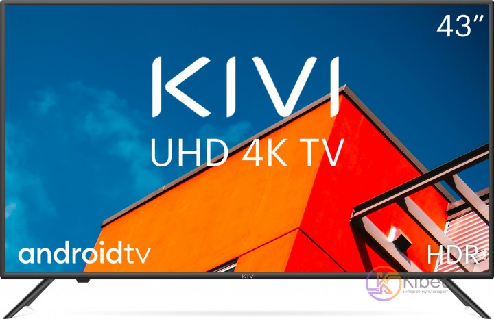 Телевизор 43' Kivi 43U710KB LED UltraHD 3840x2160 60Hz, Smart TV, DVB-T2, HDMI,