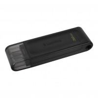 USB 3.2 Type-C Флеш накопитель 32Gb Kingston DataTraveler 70, Black (DT70 32GB)