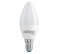 Лампа светодиодная E14, 5W, 3000K, C37, EnerGenie, 450 lm, 220V (EG-LED5W-E14K30