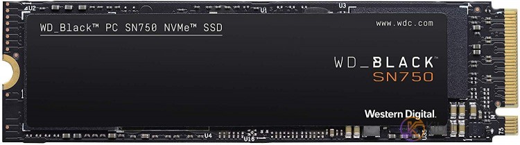 Твердотельный накопитель M.2 1Tb, Western Digital Black SN750, PCI-E 4x, 3D TLC,