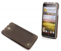 Накладка силиконовая для смартфона Lenovo A656 A766 Dark Transparent