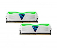 Модуль памяти 8Gb x 2 (16Gb Kit) DDR4, 3000 MHz, Geil Super Luce White Green LED