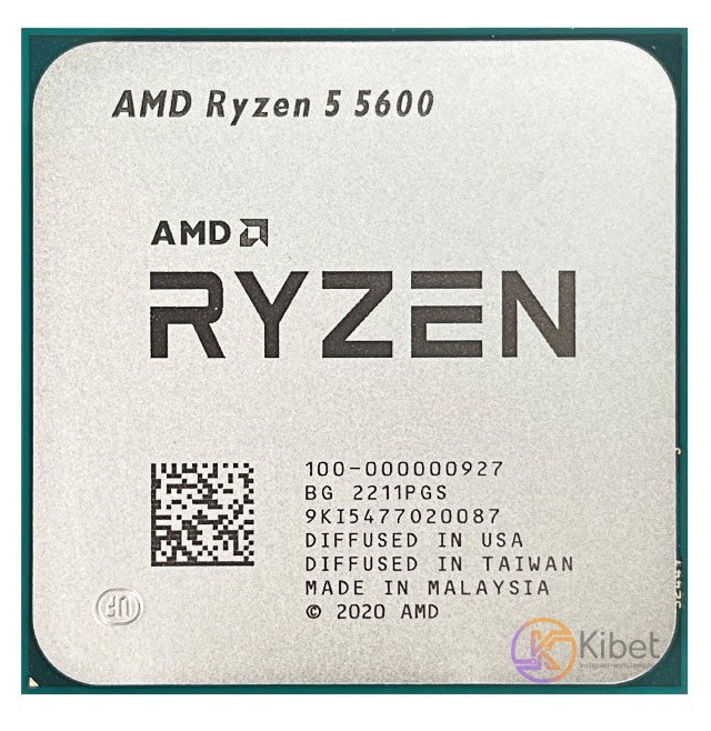 Процессор AMD (AM4) Ryzen 5 5600, Tray, 6x3.5 GHz (Turbo Boost 4.4 GHz), L3 32Mb