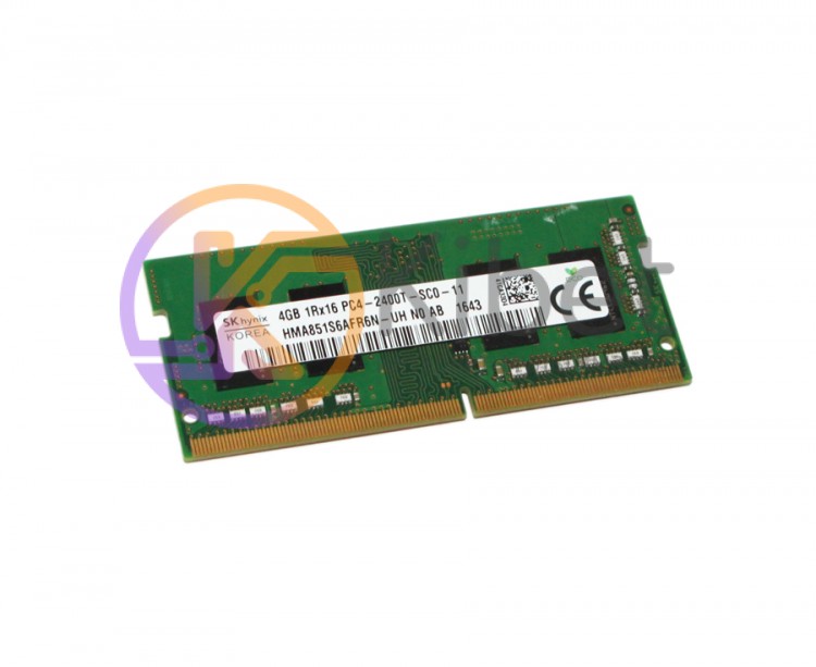 Модуль памяти SO-DIMM 4Gb, DDR4, 2400 MHz, Hynix, 1.2V (HMA851S6AFR6N-UHN0)