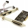 Контроллер PCI - Combo Parallel+Serial-PCI 2COM+1LPT (2 порта COM + 1 порт LPT)