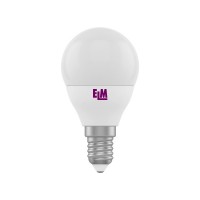 Лампа светодиодная E14, 4W, 3000K, G45, ELM, 320 lm, 220V (18-0082)