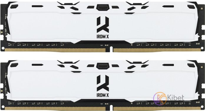 Модуль памяти 8Gb x 2 (16Gb Kit) DDR4, 3200 MHz, Goodram IRDM X, White, 16-18-18