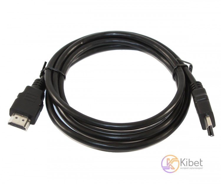 Кабель HDMI - HDMI 1.5 м Atcom Black, V1.4, позолоченные коннекторы (17001)
