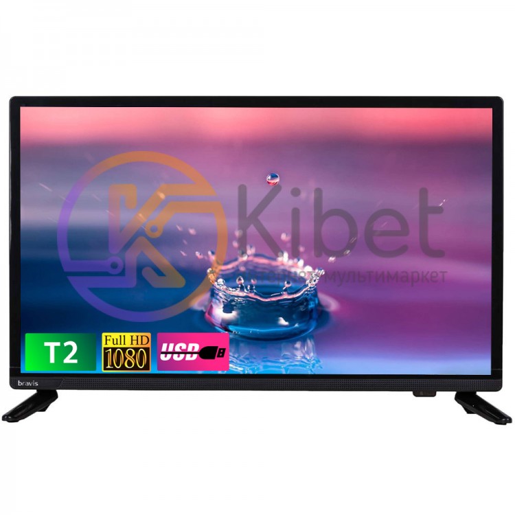 Телевизор 22' Bravis LED-22E6000, 1920х1080 60Hz, DVB-T2, HDMI, USB, VESA (200x1