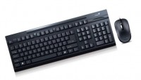 Комплект Genius КМ-125 Black, Optical, USB, украинская раскладка, клавиатура+мыш