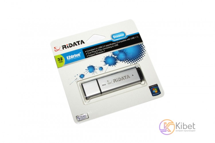 USB Флеш накопитель 32Gb Ridata Streamer OD3 Silver