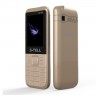 Мобильный телефон S-Tell S3-06 Gold, 2 Sim, 2.4' TFT (128x160), BT, FM, Cam 0.3M