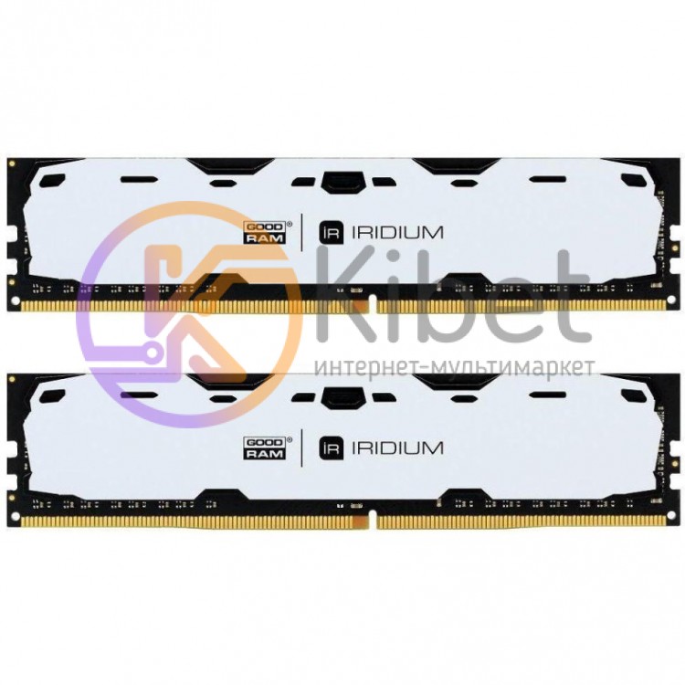 Модуль памяти 8Gb x 2 (16Gb Kit) DDR4, 2400 MHz, Goodram IRDM, White, 15-15-15,