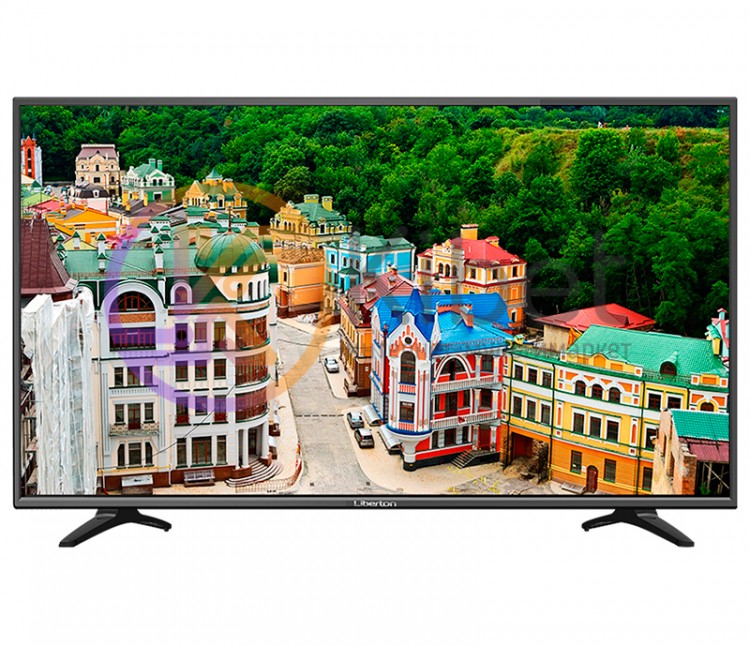 Телевизор 32' Liberton 32AS1HDT, LED, HD, 1366x768, 60 Гц, DVB-T2 С, 3xHDMI, USB