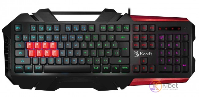 Клавиатура A4Tech Bloody B3590R, USB Black Игровая, 8-LK Libra Brown Switch RGB