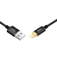 Кабель USB - Lightning, Hoco Magnetic adsorption, 1 m , U28, Black