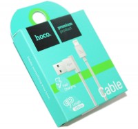 Кабель USB - Lightning, Hoco L Shape Lightning 2.1A UPL11, 1.2м, White