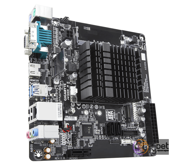 Материнская плата с процессором Gigabyte J4105N H, Celeron J4105 (4x1.5-2.5 GHz)