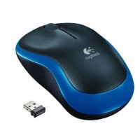 Мышь Logitech M185, Blue Black, USB, беспроводная, оптическая, 1000 dpi, 3 кнопк