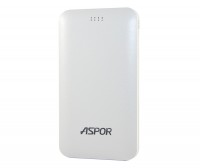 Универсальная мобильная батарея 4000 mAh, Aspor A371 (1.0A, Встроенный кабель) W