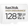 Карта памяти microSDXC, 128Gb, Class10 UHS-I, SanDisk U3 V30 High Endurance (SDS