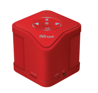 Колонка портативная 1.0 Trust Muzo, Red, 3W, Bluetooth, встроенный MP3-плеер, mi