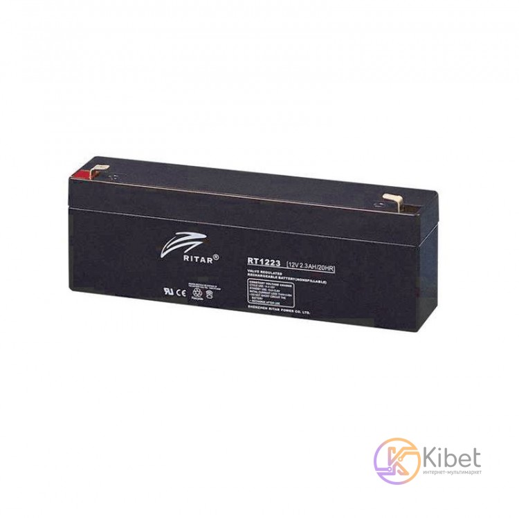 Батарея для ИБП 12В 2.3Ач AGM Ritar RT1223 12V 2.3Ah 178х35х67 мм