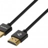 Кабель HDMI - HDMI, 2 м, Black, V2.0, 2E, позолоченные коннекторы, Ultra Slim (2