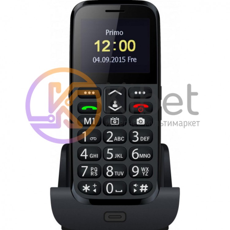 Мобильный телефон Bravis C220 Adult Dual Sim Black, 2 Sim, 2.2' (240x320), Micro