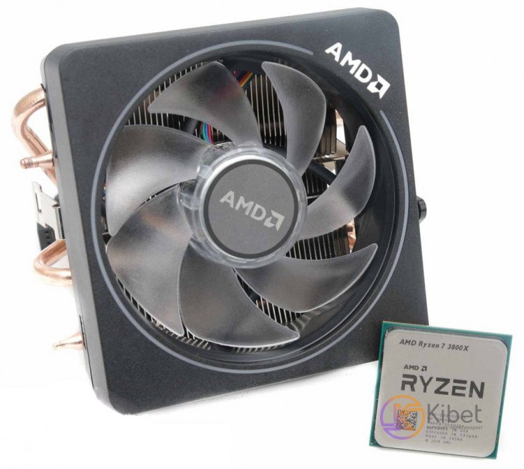 Процессор AMD (AM4) Ryzen 7 3800X, Tray + Cooler, 8x3,9 GHz (Turbo Boost 4,5 GHz