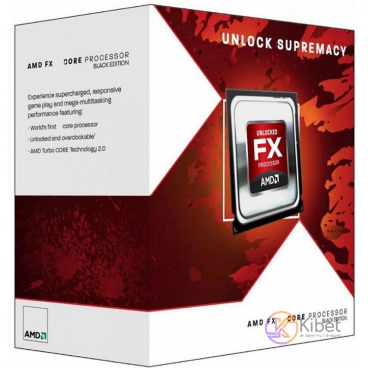 Процессор AMD (AM3+) FX-6350, Box, 6x3,9 GHz (Turbo Boost 4,2 GHz), L3 8Mb, Vish