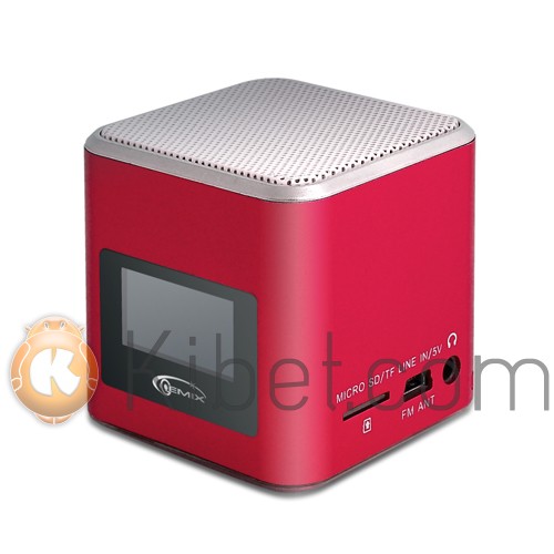 Колонки 1.0 Gemix Joy Red 3Вт 150-18000Hz пластик mini-jack 3.5 USB, F