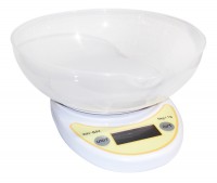 Весы кухонные Elite Lux RED-007 White, электронные, точность до 1 г, максимальны