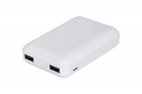 Универсальная мобильная батарея 10000 mAh, Ergo LP-С21W (2.4A, 2USB) White