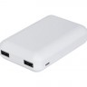 Универсальная мобильная батарея 10000 mAh, Ergo LP-С21W (2.4A, 2USB) White