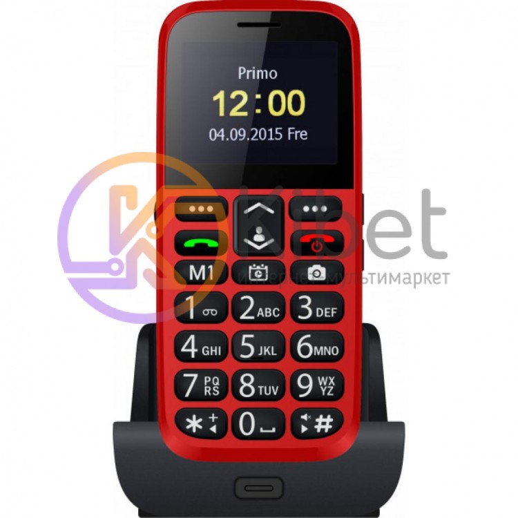 Мобильный телефон Bravis C220 Adult Dual Sim Red, 2 Sim, 2.2' (240x320), MicroSD