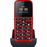 Мобильный телефон Bravis C220 Adult Dual Sim Red, 2 Sim, 2.2' (240x320), MicroSD