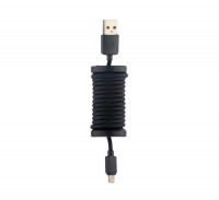 Кабель USB - Lightning 1.1 м Hoco U12 Silica gel storage Black, 2.1A