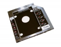 Шасси для ноутбука HQ-Tech, Black, 9.5 мм, для SATA 2.5', алюминиевый корпус (HQ