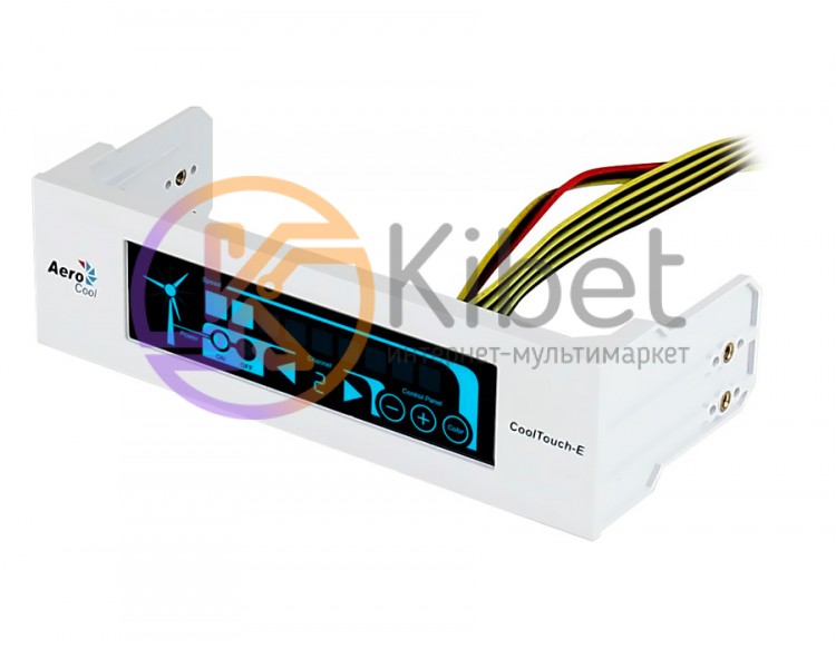 Контроль охлаждения Aerocool Cool TOUCH-R White, 5.25', LCD, сенсорный, 7 цветов
