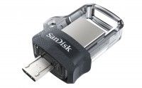 USB 3.0 Флеш накопитель 32Gb SanDisk Ultra Dual, OTG, Silver (SDDD3-032G-G46)