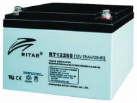 Батарея для ИБП 12В 26Ач Ritar RT12260 12V 26.0Ah 181х77х167 мм