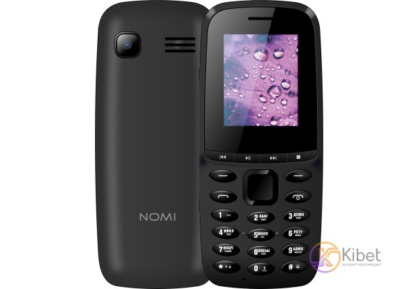 Мобильный телефон Nomi i189 Black, 2 Sim, 1.77' (128x160) TFT, microSD (max 32Gb