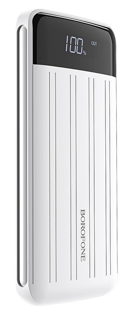 Универсальная мобильная батарея 20000 mAh, Borofone BT21A, White, 2xUSB, 2A