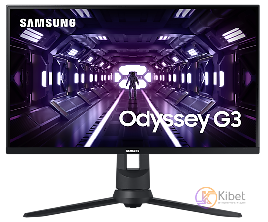 Монитор 27' Samsung Odyssey G3, Black, WLED, VA, 1920x1080 (16:9), 1 мс, 144 Гц,