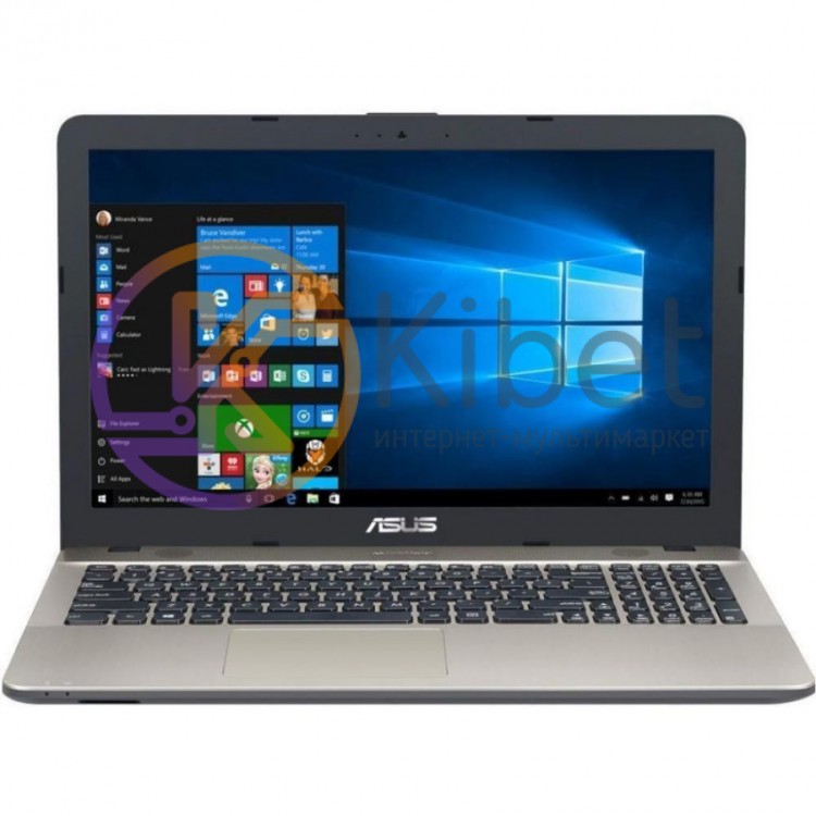 Ноутбук 15' Asus X541NC-GO023 Chocolate Black, 15.6' глянцевый LED HD (1366х768)