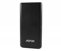 Универсальная мобильная батарея 10000 mAh, Aspor A326 iQ (2.4A, 2USB) Black