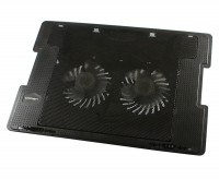 Подставка для ноутбука до 17' Zero ZR650, Black, 2x9 см вентиляторы, 2xUSB Hub,