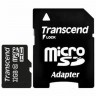 Карта памяти microSDHC, 32Gb, Class10, Transcend, SD адаптер (TS32GUSDHC10)